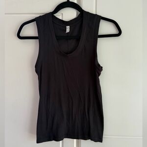 Free People Black Women's Ribbed Tank Top
